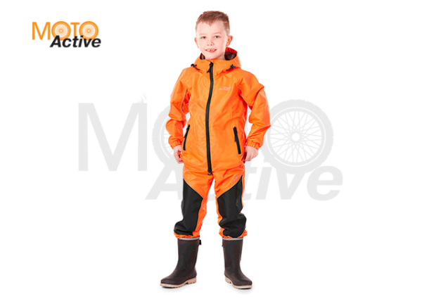 Детский комплект дождевой (куртка, брюки) EVO Kids ORANGE (мембрана)